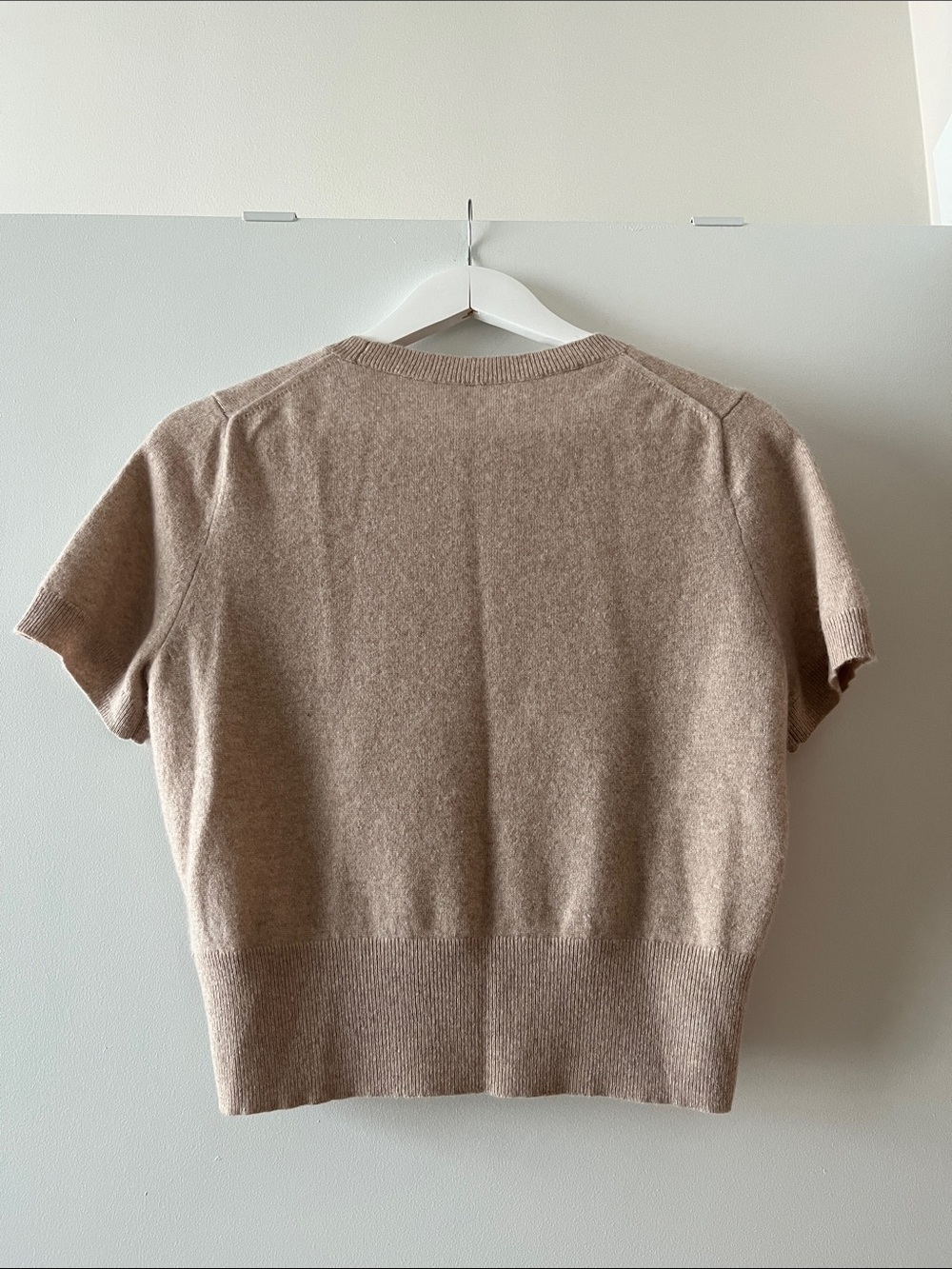 NWOT J. Crew | Cashmere Shrunken T-shirt | Heather Stone | Size M - Picture 3 of 12